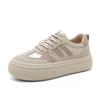 [Personalizado] Sapatos Brancos Respiráveis Novos K3702 Primavera e Verão 2024 Sola Grossa Aumento de Altura Casuais Tendência Resistentes ao Desgaste Estilo K