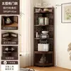 Estante de Esquina Estilo Chino Sala de Té Estante de Almacenamiento de Té Ahorro de Espacio Múltiples Niveles Estante de Exhibición de Tetera de Arcilla Púrpura Estantería