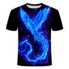Camiseta de manga curta com estampa de coruja colorida e legal com tema de espaço e céu estrelado roupas de meia manga importação