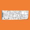 Libro para colorear infantil, Papel de dibujo grande, Lienzo largo para garabatear y colorear para bebés de jardín de infantes, No ensucia las paredes, Acuarela