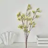 Flores Artificiais de Flor de Cerejeira Nevada para Decoração de Casa, Flocos de Neve Artificiais, Arranjo de Cena de Casamento, Paisagismo e Adereços de Fotografia