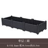 Maceta multifuncional rectangular gruesa con resina plástica para verduras y balcón, jardinera larga