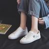 Zapatos Blancos con Margaritas para Mujer Celebridad de Internet Combinan con Todo Básicos Estilo Coreano Primavera 2020 Zapatillas de Deporte Planas de Moda Uber k999