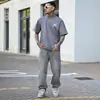 Comercio Exterior 2026 Verano Hombres Nuevo Gris Elegantes Pantalones Casuales, Color de Contraste, Elegantes Pantalones de Mezclilla Rectos Venta al por Mayor