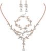 Collar de Cristal Estilo Chen Hao Transfronterizo para Mujer, Venta Directa del Fabricante, Estilo Indio Dubái para Novias