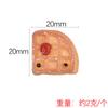 Accesorios de Resina con Temática de Comida Pan Pizza Pastel Funda de Teléfono de Resina DIY Pegatinas 3D Accesorios de Imán para Refrigerador