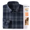 Camisa de franela a cuadros de alta gama, talla grande transfronteriza para hombre, casual, manga larga, abrigo para primavera y otoño de Amazon, camisa para hombre