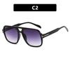 Gafas de sol estilo aviador con montura grande en T, doble puente, Hip Hop, disco, de alta calidad, para fotografía callejera, moda moderna