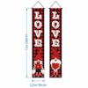 Bandera colgante para porche, decoración de fiesta de San Valentín transfronteriza, pancarta romántica para puerta, venta al por mayor