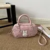 Bolsa de Mano Estilo Dulce al por Mayor Esquina Redondeada Bolsa Cuadrada Pequeña Bolsa para Mujer 2026 Verano Nuevo Bolso de Hombro Individual de Lunares Florales Bolso Cruzado de Moda