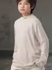 Camiseta Básica Versátil Estilo Nuevo Primavera y Otoño 2026 para Niños, Top Casual Trendy Elegante de Manga Larga Estilo Coreano