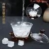 Tazón Transparente Sancai Tazón para Romper el Té Tazón para Romper el Té con Tapa de Vidrio Borosilicato Resistente al Calor Taza de Té Taza Sancai Juego de Té Tazón para Romper el Té