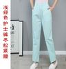 Pantalones de Enfermera, Pantalones Blancos de Trabajo, Cintura Elástica Gruesa, Pantalones de Trabajo para Doctor, Talla Grande, Corte Holgado Profesional, Estilo de Pierna Recta