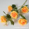 Nuevo ramo de rosas artificiales de 5 cabezas de estilo retro, accesorios de decoración para bodas y el hogar, flores falsas, rosas artificiales al por mayor