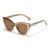 Lluvia Transfronteriza Nuevo Ojo de Gato Marco Pequeño Vanguardista Europeo y Americano Gafas de Sol de Lujo Ligero Estilo Ins Mismo Modelo Gafas de Sol con Protección Solar