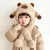 Gorro y Bufanda Kapibala para Niños Todo en Uno Invierno Cortavientos Felpa Protección para Orejas para Niños y Niñas Conjunto de Bufanda Engrosada