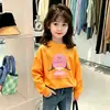Camiseta de Manga Longa para Bebê Menina Primavera e Outono 2026 Nova Moda Cartoon Infantil Camada Base Top Estampado Algodão Puro Fina T