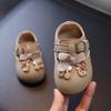 Zapatos de Bebé de Dibujos Animados Estilo Coreano DIY para Niños Pequeños Niñas Suela Suave Antideslizantes Zapatos de Bebé Otoño 2025 Nuevos Zapatos Pequeños de Cuero para Niñas