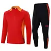 2406 Traje de Treino Meio-fechamento Placa Leve Traje Adulto Placa Leve Traje de Futebol Traje de Treino de Futebol Estampa Traje de Competição Esportiva