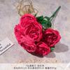 Flores Artificiales, Rosas Austin de 7 Cabezas Falsas para Bodas, Celebraciones de Bodas, Salas de Estar, Decoración del Hogar, Hotel, Arreglos para Eventos, Decoración Suave, Flores Hechas a Mano