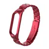 Adecuado para correa de Xiaomi Mi Band 56, Pulsera de Acero Inoxidable Sólido de Tres Eslabones con Estructura de Hebilla a Presión y Caja Metálica, Directo del Fabricante