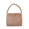 Mini Bolso Pequeño Esponjoso Estilo Coreano para Mujer Otoño e Invierno Nueva Moda Estilo Coreano Estilo Occidental Bolso de Mano de Felpa Cadena Hombro Cruzado