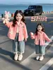 Camisa de Primavera para Meninas 2026 Nova Roupa de Primavera para Bebê Menina Manga Longa Camisa de Desenho Animado Crianças Menina Pequena Jaqueta Casual