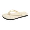 Verão Novo Estilo Coreano Chinelos Femininos Outwear Ins Na Moda Simples Duas Cores Clipe Tala Sapatos Sapatos de Praia para Mulheres