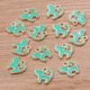 10 colores 13*13 mm accesorios de joyería de aleación KC oro gota aceite encanto MINI gatito colgante Animal Charm