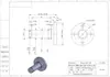 Montaje de Brida Articulada Flotante Tipo Brida Redonda Eje con Ranura para Anillo de Retención Pasador Voladizo 45# Núcleo de Eje WHE01