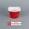 Vajilla de Melamina Plato de Dos Colores para Restaurantes de Hot Pot y Barbacoa, Plato Cuadrado de Barbacoa Comercial Imitación Porcelana