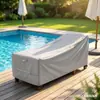 Funda Protectora para Silla Reclinable de Exterior, Tela Oxford Engrosada 420D, Impermeable, Resistente al Sol, a Prueba de Polvo, Funda para Silla de Muebles de Patio