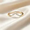 Anel Art Yuan Tong Ti Prata Esterlina S925 Temperamento Personalidade Anel em V para o Dia a Dia Estilo Ins Anel de Dedo Anel de Cauda Luxo Leve Feminino