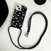 Funda con cordón de mariposa para iPhone 13, para iPhone 14, Pro Max, bandolera, 12 pulgadas, ajustable, con diseño esmerilado, para colgar al hombro