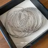 Pulsera de Patrón de Impresión Metálica Europea y Americana 2026 Tendencia de Moda de Venta Caliente Transfronteriza Pulsera Joyería de Lujo Ligero de Gama Alta para Mujeres