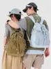 Mochila nueva estilo montañismo para exteriores 2026 con cierre de cordón, gran capacidad, mochila casual ligera de alta calidad