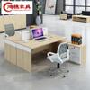 Mesa de Conferencia Doble para Pantalla Moderna Combinada Escritorio para Computadora Escritorio de Oficina Escritorio de Trabajo Simple Moderno para Personal y Silla