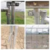 Acessórios para Estufa de Tubo de Aço: Base de Porta, Dobradiça de Porta, Protetor de Canto de Porta, Bola de Porta, Galvanizado, Espessado, Durável, À Prova de Ferrugem, Eixo de Porta Bico de Pato Fixo