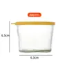 Venta al por mayor Taza de Vidrio Crisper para Nevera con Tapa Sellada Tarro de Pepinillos de Grado Alimenticio Hogareño Recipiente para Conservar Fresco Tarro de Pepinillos