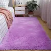 Alfombra de Felpa Larga Estilo Ins para Dormitorio junto a la Cama, Alfombrilla Antideslizante para Sala de Estar con Mesa de Café y Sofá, Aislante Frío para Pies junto a la Cama