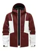 Chaqueta Abrigo con Capucha Patchwork Versátil de Moda Casual Deportiva al Aire Libre para Hombre Comercio Exterior Asia