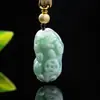 Colgante Auténtico de Jadeíta Grado A Pixiu, Colgante de Jadeíta Exquisito, Joyería de Mismo Estilo Regalo para Hombres y Mujeres, Venta al por Mayor de Fábrica