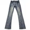 Jeans Americano Básico Azul Claro Bootcut de Alta Elasticidade com Caimento Fluido, Calça Longa Versátil Casual Cleanfit para Homens