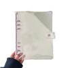 A5 Aumento Flash Crystal PVC Hojas sueltas Shell 6 agujeros Clip de color Libro de hojas sueltas 3 pulgadas 6 pulgadas Tarjeta Goo Libro de almacenamiento de tarjetas pequeñas