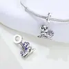 Suministro Exclusivo Transfronterizo de Colgantes de Cobre Blanco que Cambian de Temperatura en Stock, Accesorios y Dijes Versátiles y Únicos para Pulseras DIY