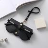 Bolsa de almacenamiento sencilla para gafas, bolsa de joyería, caja portátil para gafas de sol, funda protectora con clip para gafas de sol, estuche moderno para gafas de miopía