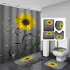 Cortina de ducha impermeable de poliéster con estampado digital de alta definición, superventas de comercio electrónico transfronterizo, para baño y hotel, suministro directo del fabricante