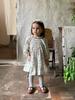 Outono 2026 Novo Estilo Coreano Vestido Elegante com Babados para Bebê Menina Vestido Princesa Fresco Floral de Manga Longa para Bebê