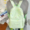 Mochila bordada nueva estilo coreano de estrella y luna, bolsa escolar simple con múltiples compartimentos, mochila casual para estudiante y viajero