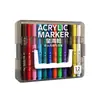 Marcadores acrílicos para niños, bolígrafos de acuarela, con brillantina, fáciles de lavar, mezclables, no transparentes, bolígrafos de colores, bolígrafos de dibujo específicos para arte